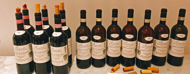 Burlotto-Bottles G.B Burlotto Monvigliero Tasting and Dinner